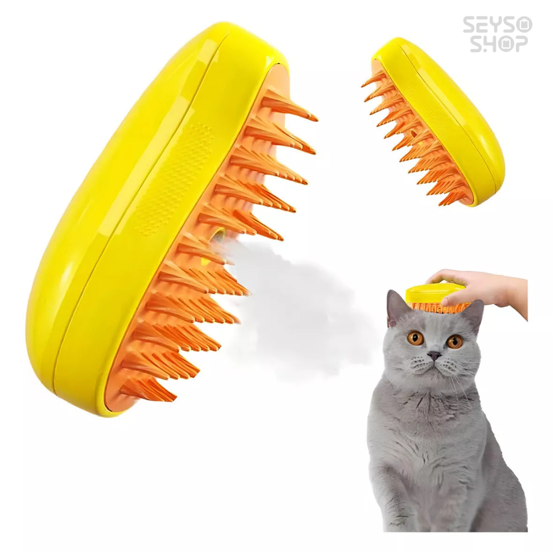 Cepillo de vapor 3 en 1 para mascotas
